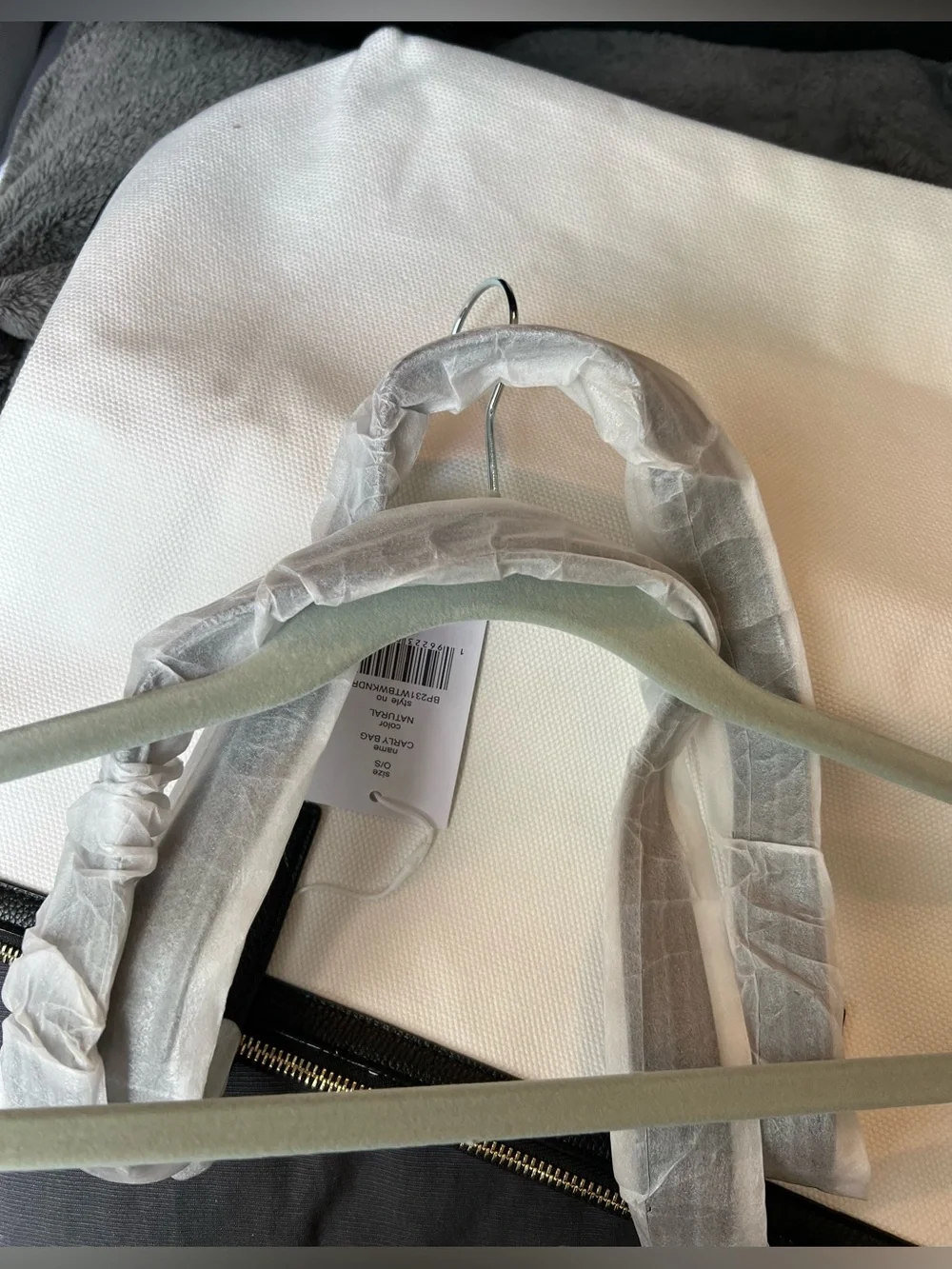 Walter Baker Carly Bag Classic White Tote Bag with Black Trim
